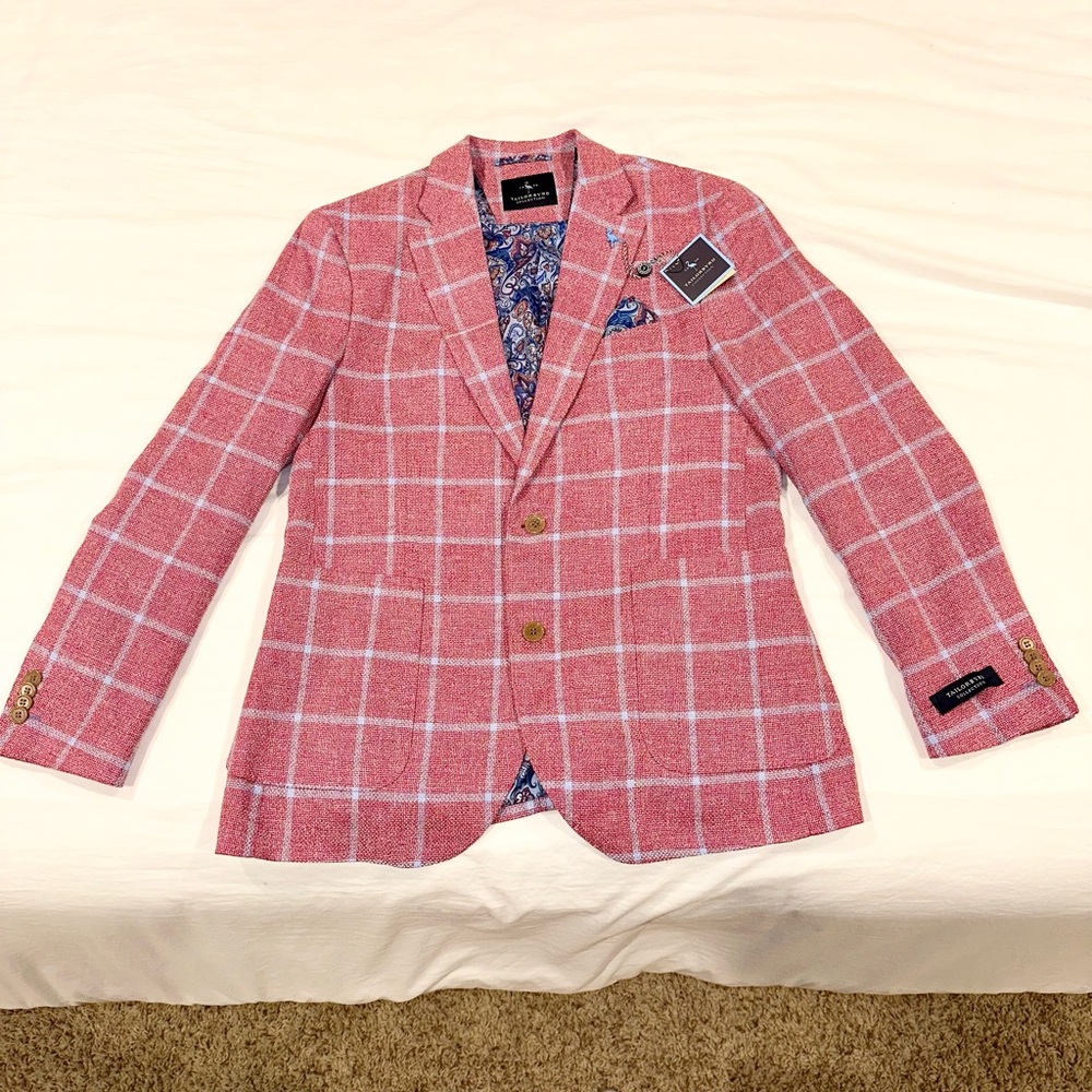 Tailorbyrd Yarn Dye Windowpane Sport Coat- 40R